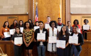 The 2016 Jandon Scholarship class received awards from the Jandon Foundation and the Westchester County Board of Legislators on May 19, which grants $12,000 to high school graduates for staying in college and maintaining good grades. Photo courtesy Westchester County